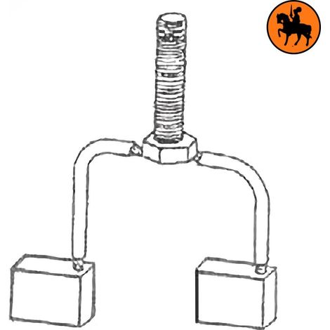 Ensemble de 4 balais de charbon CATERPILLAR 904950 9x18x25,5mm