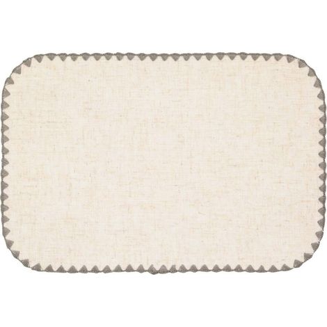 Set de Table en Tissu "Sandrine" 30x45cm Gris