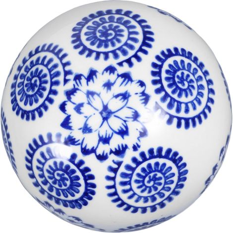 D coratives en C ramique Flottantes 10 Cm en Porcelaine Bleu (1/5)