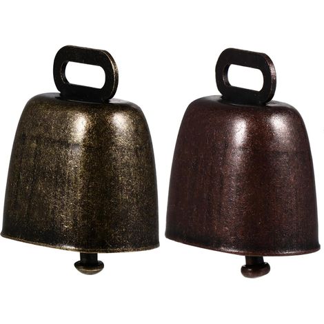 2 Pièces Clochette pour Animaux de Fer Anti-perte Clochette Pratique pour Vache Cheval Mouton pour Collier Animal (1/5)