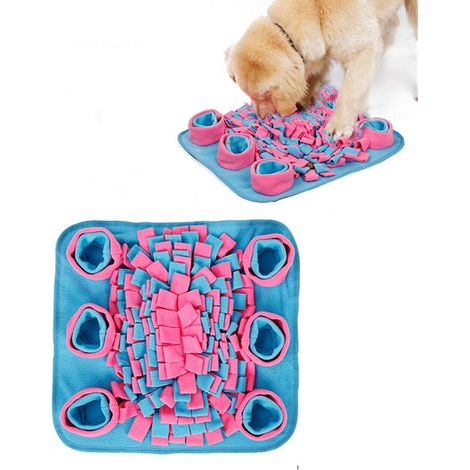 MINKUROW Dog Snuffle Mat, Scavenging Mat Interactivo Dog Trainer Mat Juegos Manta De Actividad Para Mascotas Forrajeo, Ejercicio, Relajación Y Comida Lenta 1 (1/5)