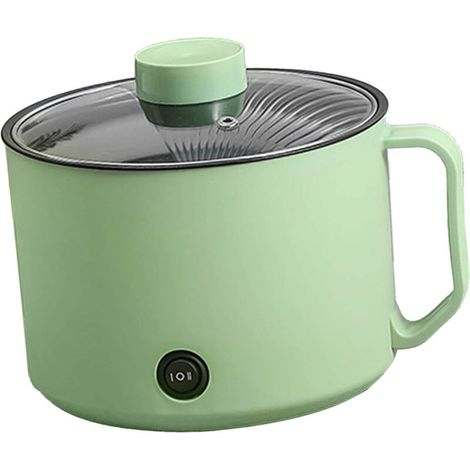 Mini Marmite électrique Multifonctionnel 1L - Cuiseur Rapide de Nouilles avec Maifanstone et Revêtement Anti-Adhérent pour Dormitories Étudiants et Usage Personnel