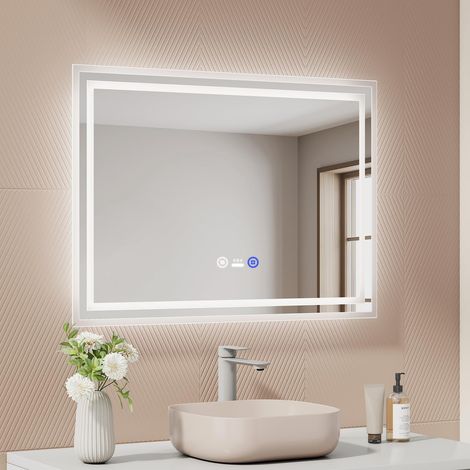 Miroir LED avec Capteur de Mouvement, 70x50 cm, Anti-buée (1/5)
