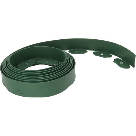 Kit de bordure de jardin comprenant 15 piquets en PE pour l'aménagement paysager, les parterres de fleurs et les pelouses.