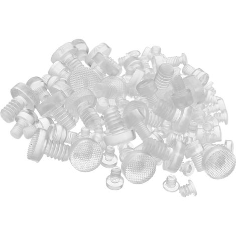 100 petits patins de protection transparents pour portes de meubles (1/5)