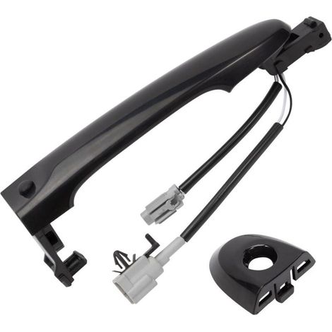 Poignée Porte Extérieure Avant Gauche Conducteur Compatible Nissan Juke F15 2010-2022 Noir