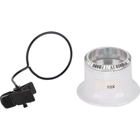 Loupe de réparation de montres à clip 10X, outil pour bijoux