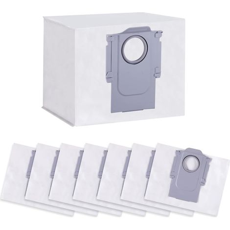8 Stück Staubbeutel für Roborock S8+/ S8 Pro Ultra/ S7 MaxV Ultra/ S7 Pro Ultra/ Q7+/ Q7 Max+/ Q8 Max+/ Q5 Pro+ Staubsauger Absaugstation, Ersatzbeutel Zubehörset Staubsaugerbeutel Ersatzteile (1/5)