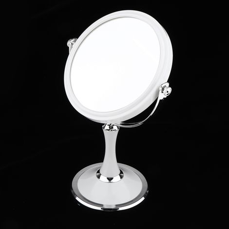 Maquillage libre latéral rasant le miroir grossissant cosmétique 1X / 3X rond (1/5)