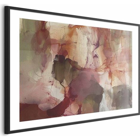 Poster – Frühlingskomposition – Transparenzen und Formen in Aquarelltechnik (1/4)
