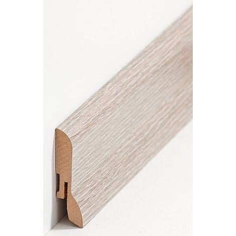 Fußleisten / Sockelleisten 'München' (MDF foliert / 722.663) - Eiche Bergamo (1/2)