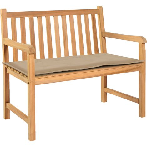 Cuscino per panca da giardino Beige 100 x 50 x 3 cm DEC021753