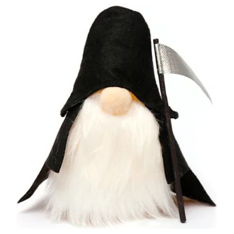 Décorations de Nain Halloween Nain Fait Main Nain Suédois en Peluche Poupée de Table avec Faux Haricot (1/5)