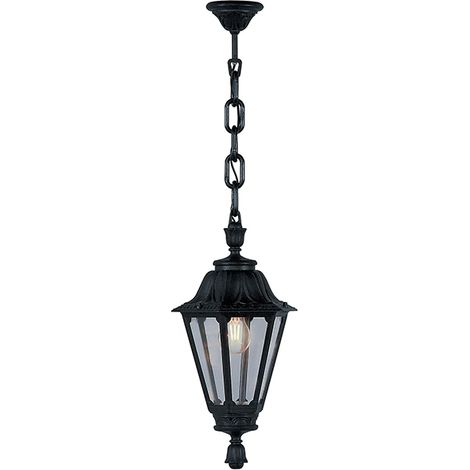 Lámpara colgante exterior RUT IP55 26d negro (1/2)