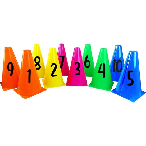 Conos numéricos 23 cm - Set 1-10 (1/5)