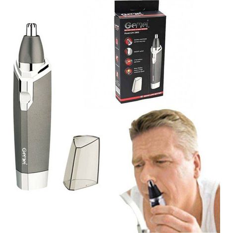 TRADE SHOP - Rifinitore Regolabarba A Batteria Trimmer Per Naso Orecchie Capelli Gm-3002 - (1/2)