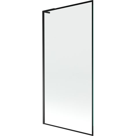 Mexen Next L Badewannenfaltwand 1-flügelig 90 x 150 cm, schwarzes Muster, schwarz - 895-090-000-03-70-70 (1/5)