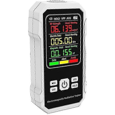 Détecteur de rayonnement 5G, testeur numérique portable avec écran LCD, pour la chasse aux fantômes à domicile, au bureau ou en extérieur. (1/5)