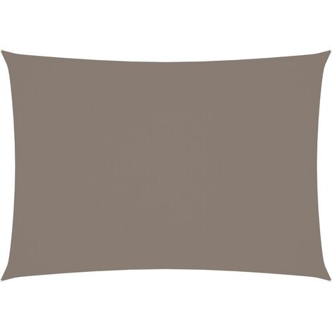 Toldo vela parasol rectangular tela Oxford 3 x 5 m taupe 020009683