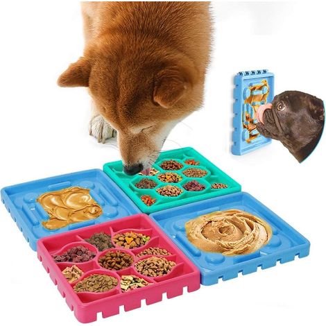 Filiyano-Tapis à lécher pour animaux de compagnie avec rainures profondes, tapis d'alimentation lente en silicone alimentaire sûr, conception (1/5)