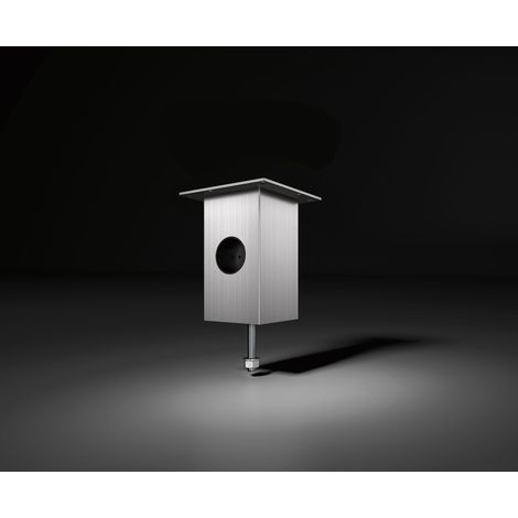 Barkonsole Jumbo Power Station 80 x 80 x 170 mm Aluminium Edelstahl-Effekt (1/3)