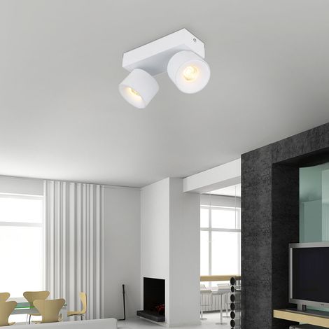 Deckenleuchte Deckenlampe Wohnzimmerlampe 2 flammig verstellbar LED L 20,5 cm