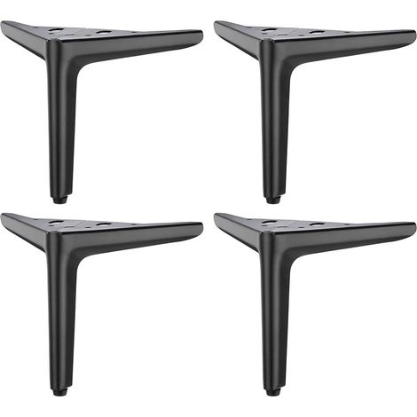 4 pieds de meubles en métal faciles à installer, pour meubles modernes (1/5)