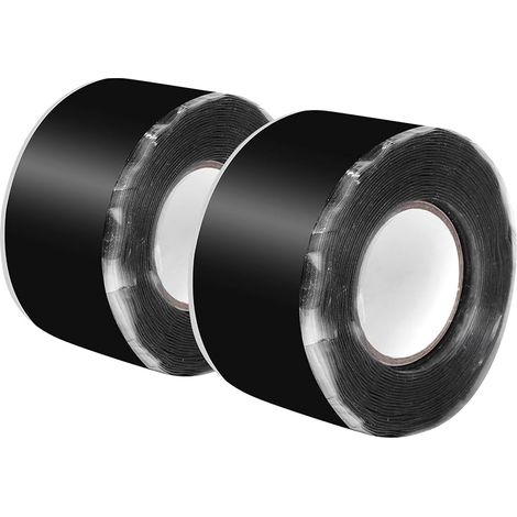 Ruban d'étanchéité en silicone auto-fondant - Étanche - Multi-usage - Pour tuyauterie d'urgence et fuites de tuyaux d'eau (1/5)