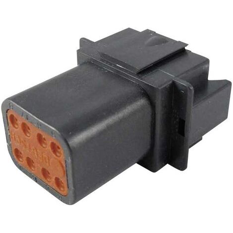 TE Connectivity DT 04-08 PA-CE02 Cosse cylindrique mâle mâle, droit Nombre total de pôles: 8 Série ( (1/2)