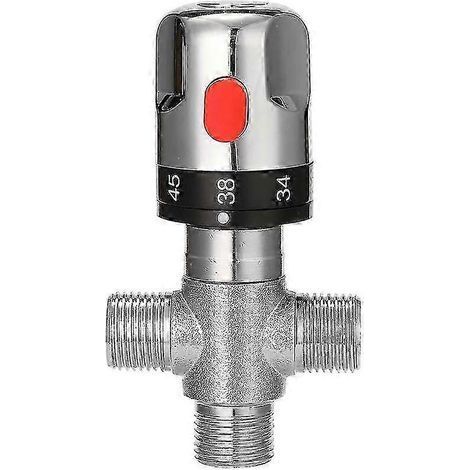Mitigeur thermostatique pour salle de bain, contrôle de température réglable, robinet de douche en laiton (1/4)