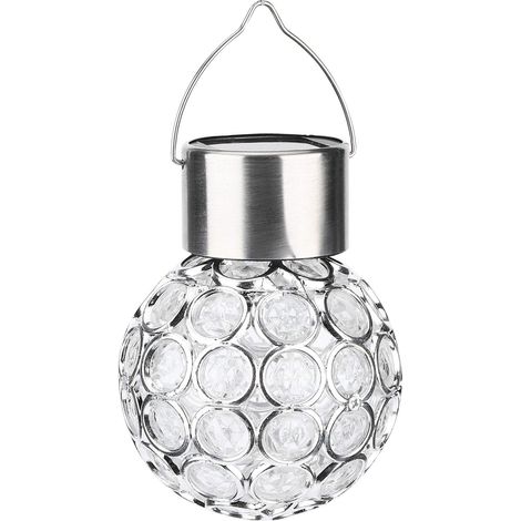 Kugellichter, 2 Stück bunte LED-Hängelampen, automatisches Aufladen, solarbetriebene Kugellichter für die Gartendekoration, Weihnachten