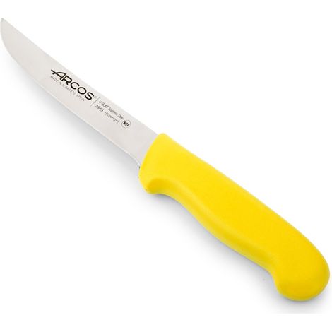 Cuchillo Deshuesador Arcos Colour - Prof  294500  de acero inoxidable Nitrum y mango ergonómico de Polipropileno de color amarillo y hoja de 16 cm, funda display (1/5)