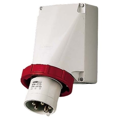 CEE-WANDGERÄTESTECK.5X 63 A, 6H 400V, IP67 MENNEKES 361