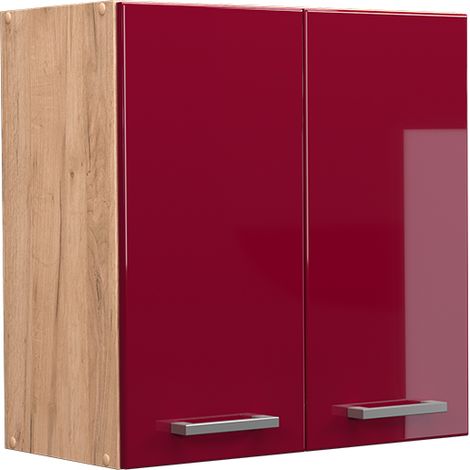 Hängeschrank R-Line, Bordeaux Hochglanz, 60 cm, Vicco