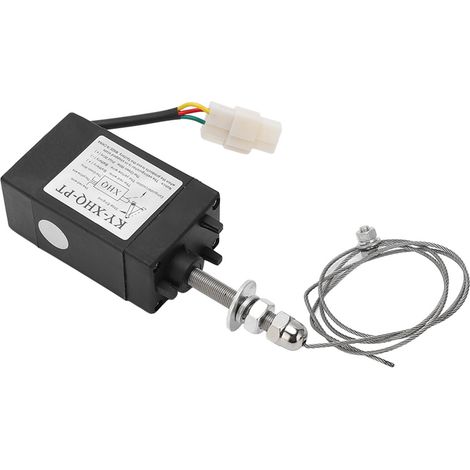 12V Dieselmotor-Stoppmagnetventil, Generator-Abschaltmagnetventil, Steuerservomotor, normalerweise offenes Ventil, Aktivierung bei Stromzufuhr, Ersatzteil. (1/5)