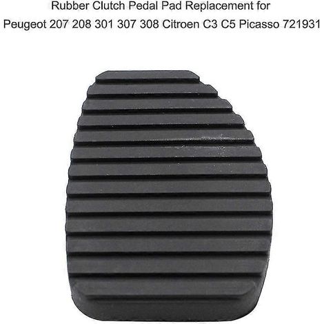 Véritable revêtement en caoutchouc antidérapant pour pédales de frein et d'embrayage Peugeot 207, 208, 301, 307, 308 et Citroën C3, C5 et Picasso pédales (1/4)