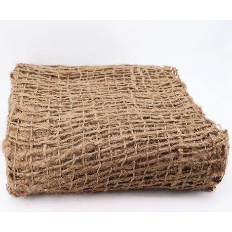 Aquagart – Tapis anti-érosion 7 m x 1,20 m – Tissu en jute 500 g/m² – Protection pour bassin – Stabilisation des berges et des talus (1/5)