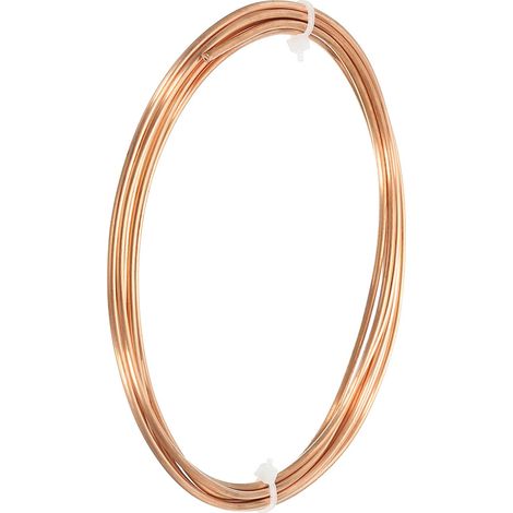 1mm x 2mm Long 2.0 M Réfrigérateur Cuivre Tuyau Flexible Tubulure pour Compression, Air Conditionneur Air Assist (1/5)