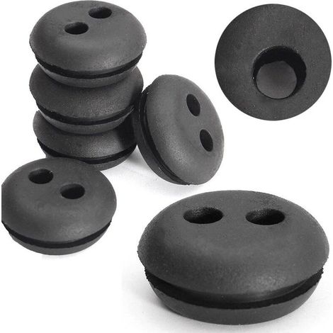 10 Pcs Joint de Tuyau d’Essence Bouchon de Tuyau de Carburant 2 Trous de Réservoir à Carburant Joint de Durite d'Essence de Tondeuse Accessoire pour Coupe-bordure Tronçonneuse (1/4)