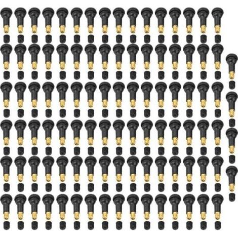 100 pièces de rechange universel pour moto de voiture Snap dans la tige de valve de pneu de pneu (TR413)