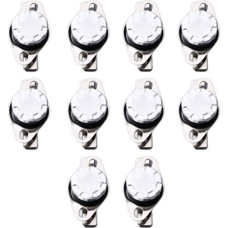 Interrupteur thermique KSD301 – Thermostat NC 135 °C, 250 V / 10 A, lot de 10 pièces