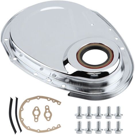 BUNTHAUS Kit de couvercle de chaîne de distribution, rigide, durable, pratique et résistant à l'usure, avec joint, pour la réparation des moteurs Chevy SBC 283, 327, 305, 350, 383 et 400.