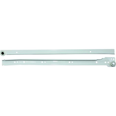 paire de guides pour tiroirs coulissants en acier blanc guide de tiroir 45 cm