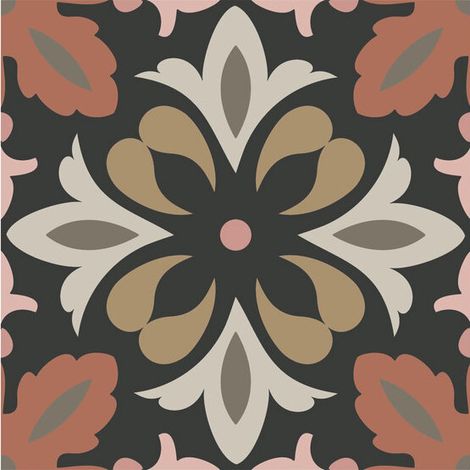 Carrelage effet carreau de ciment GARDEN 15x15cm GARDEN DAY - boîte de 0.50 m2 15x15 cm GARDEN DAY - - boîte de 0.59 m2