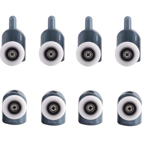 8Pcs Shower Door Rollers Shower Door Roller Sliding Door Roller Door Roller Wheel Shower Door Rollers for Bathroom Shower Door 25mm