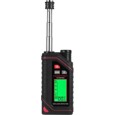 HT58PRO Wiederaufladbarer Erdgasdetektor, Leckdetektor mit 11,5 Zoll ausziehbarer Sonde, Propan %LEL-Leckdetektor, eingebaute Taschenlampe, für Methan, Butan, brennbare Gase, Heim & Wohnmobil, von DEB (1/5)