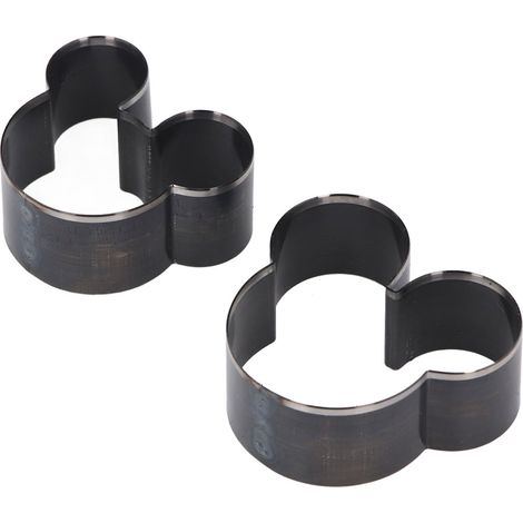 Ensemble de 2 matrices de découpe pour cuir en forme de tête de souris, outils de moulage et de poinçonnage manuels en acier allié (1/5)