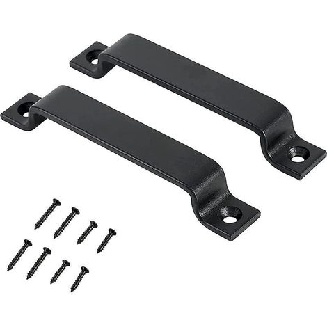 2 poignées poignée simple quincaillerie de porte coulissante porte coulissante poignée double face poignée de porte en grain (1/5)
