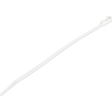 StarTech.com Bridas sujetacables de 20cm con perforación de montaje - 4 mm de ancho, para grupo de cables de 52 mm, soportan 22 kg de tensión, de Ny (1/4)