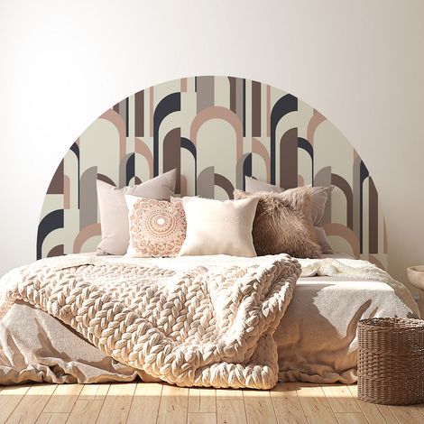 Stickers tête de lit - Arches Design - 160 x 130 cm - Pour lits (120 à 140 cm) - Adhésif MAT (1/2)